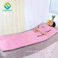 far infrared peach sauna blanket with arm holes